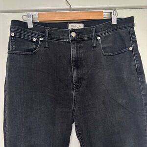 Madewell Black Ankle Jeans - High-Rise Cropped